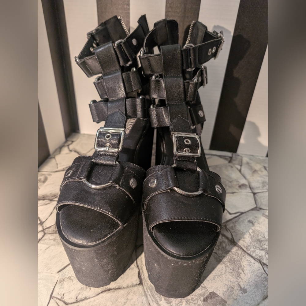 Killstar Death Valley Black Gothic Platform Size 10